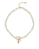 Riviera Pearl Carabiner Necklace