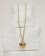 Victorian Heart Locket Necklace (Clear)