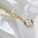 White Clover Chain Necklace