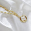 White Clover Chain Necklace