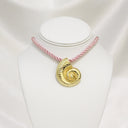Summer Rope Necklace in Pink
