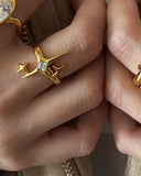 Starlight Burst Ring