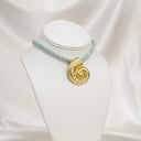 Summer Rope Necklace in Aqua