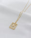 Three of Swords Tarot Card Necklace