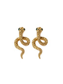 Golden Snake Earrings