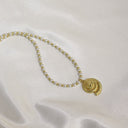Pearl & Gold Seashell Choker Necklace