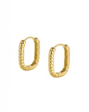 Sofia Twisted Rectangular Hoops