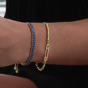 Blue Gem Statement Bracelet