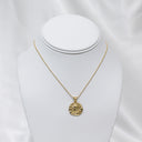 Textured Coin Necklace