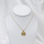 Textured Coin Necklace