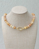 Dune Carabiner Jade Necklace