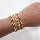 Rhinestone Safety Pin Bracelet