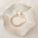 Clear Gem Statement Bracelet