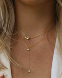 Baguette Solitaire Necklace