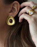 Midnight Mulberry Statement Earrings