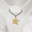 Sea Star Black Cord Necklace