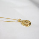 Textured Coin Necklace