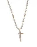 Pearl Cross Necklace