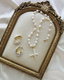Pearl Cross Necklace