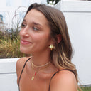 Mini Red Italian Horn Necklace