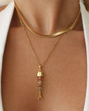 Rainbow Koi Pendant Necklace