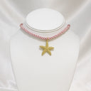 Katie Rope Necklace in Pink