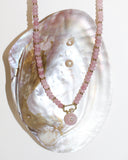Pink Jade Carabiner Necklace