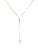Initial Lariat Necklace