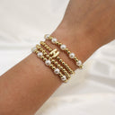 Bubble Initial Bead Bracelet