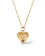 Victorian Heart Locket Necklace (Clear)
