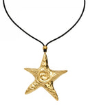 Sea Star Black Cord Necklace
