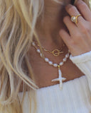 Pearl Cross Necklace