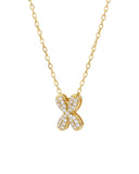 Rhinestone Bubble Initial Necklace