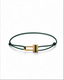 Lock Cord Bracelet (Forest Green)